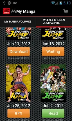 VIZ Manga android App screenshot 0